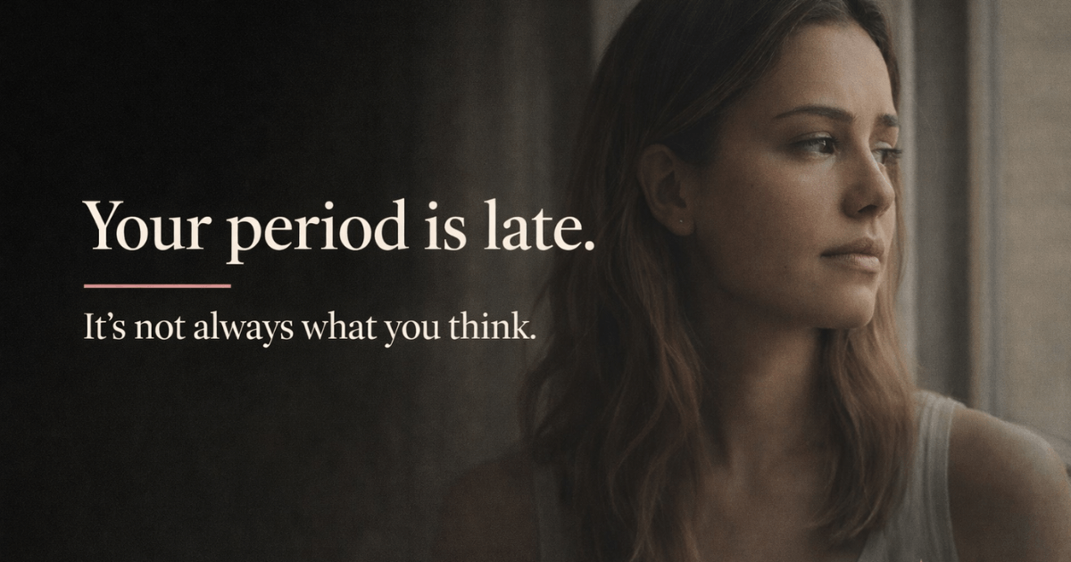 How long should your period last — woman tracking her menstrual cycle with a phone app