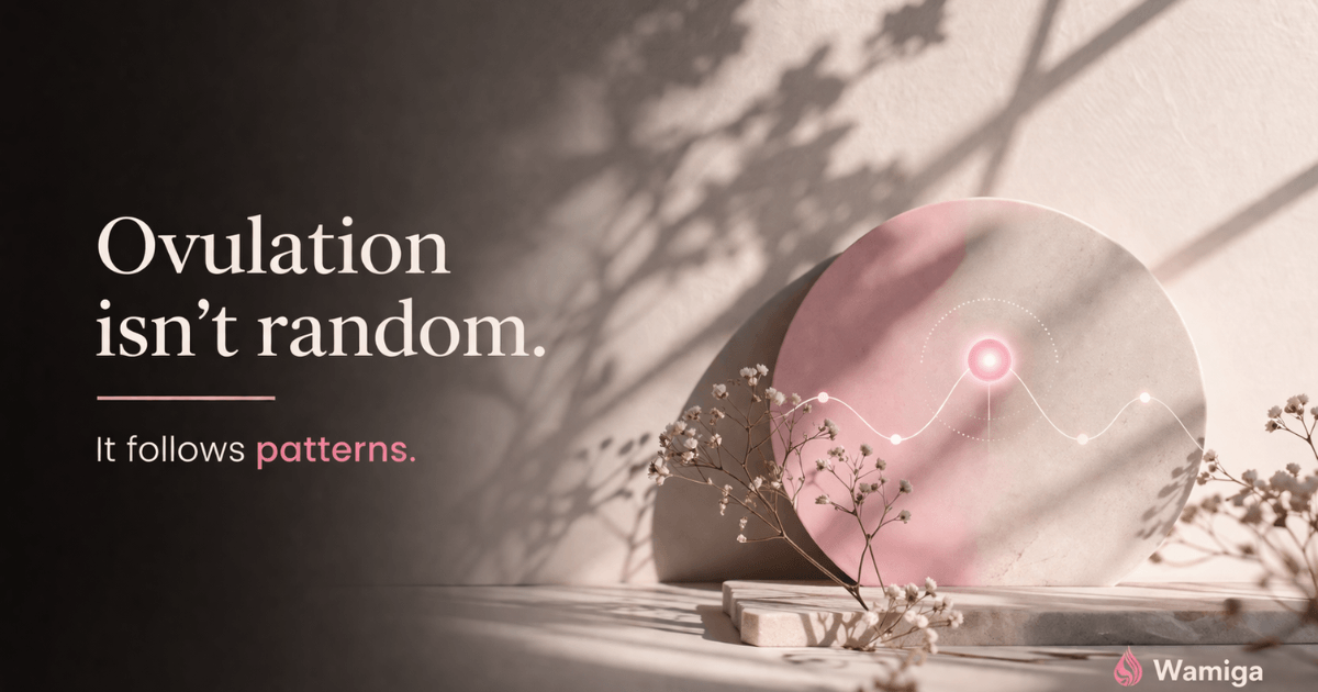 Signs of ovulation — woman recognising physical ovulation symptoms and fertile window indicators