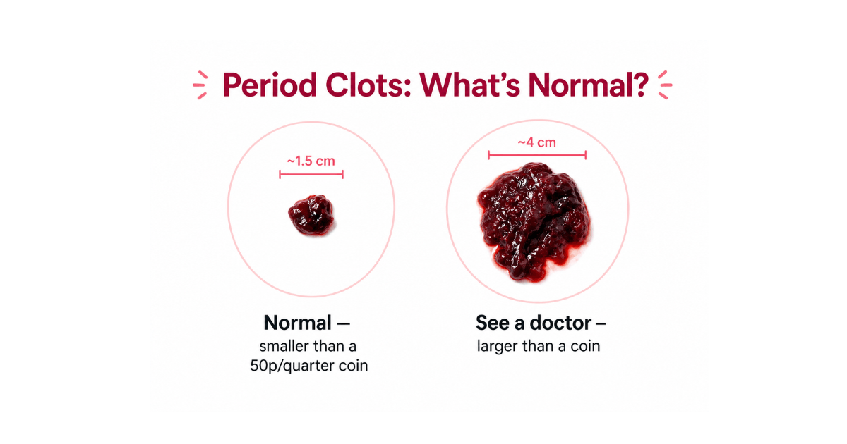 Blood clots during period — when are they normal