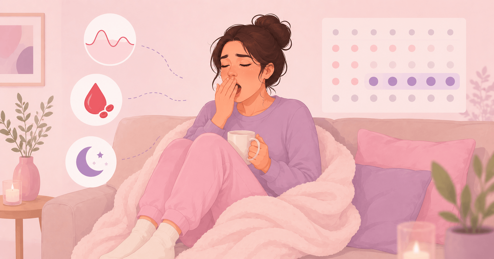 Period fatigue causes and relief